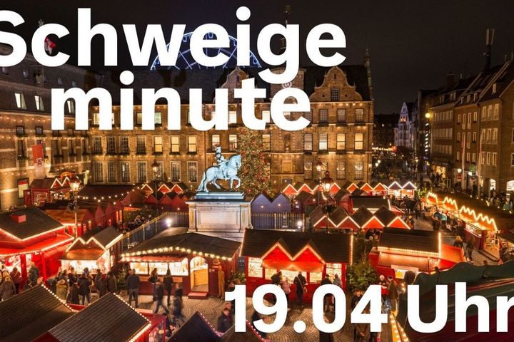 In Gedenken an die Opfer in Magdeburg wird heute um 19.04 Uhr (Tatzeit) auf dem Düsseldorfer Weihnachtsmarkt eine Schweigeminute stattfinden / Foto: Landeshauptstadt Düsseldorf 