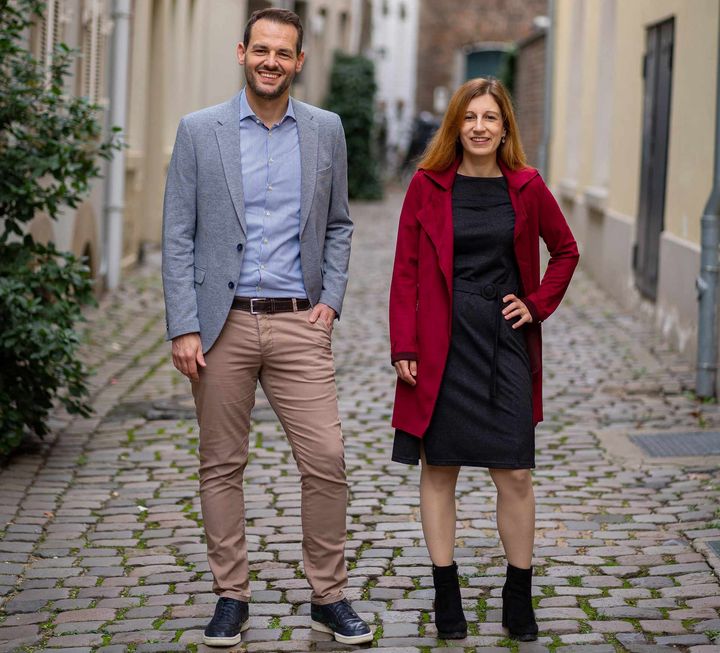 Annika Siva Maus und Oliver Schreiber, die neue Doppelspitze der SPD/ © Foto SPD