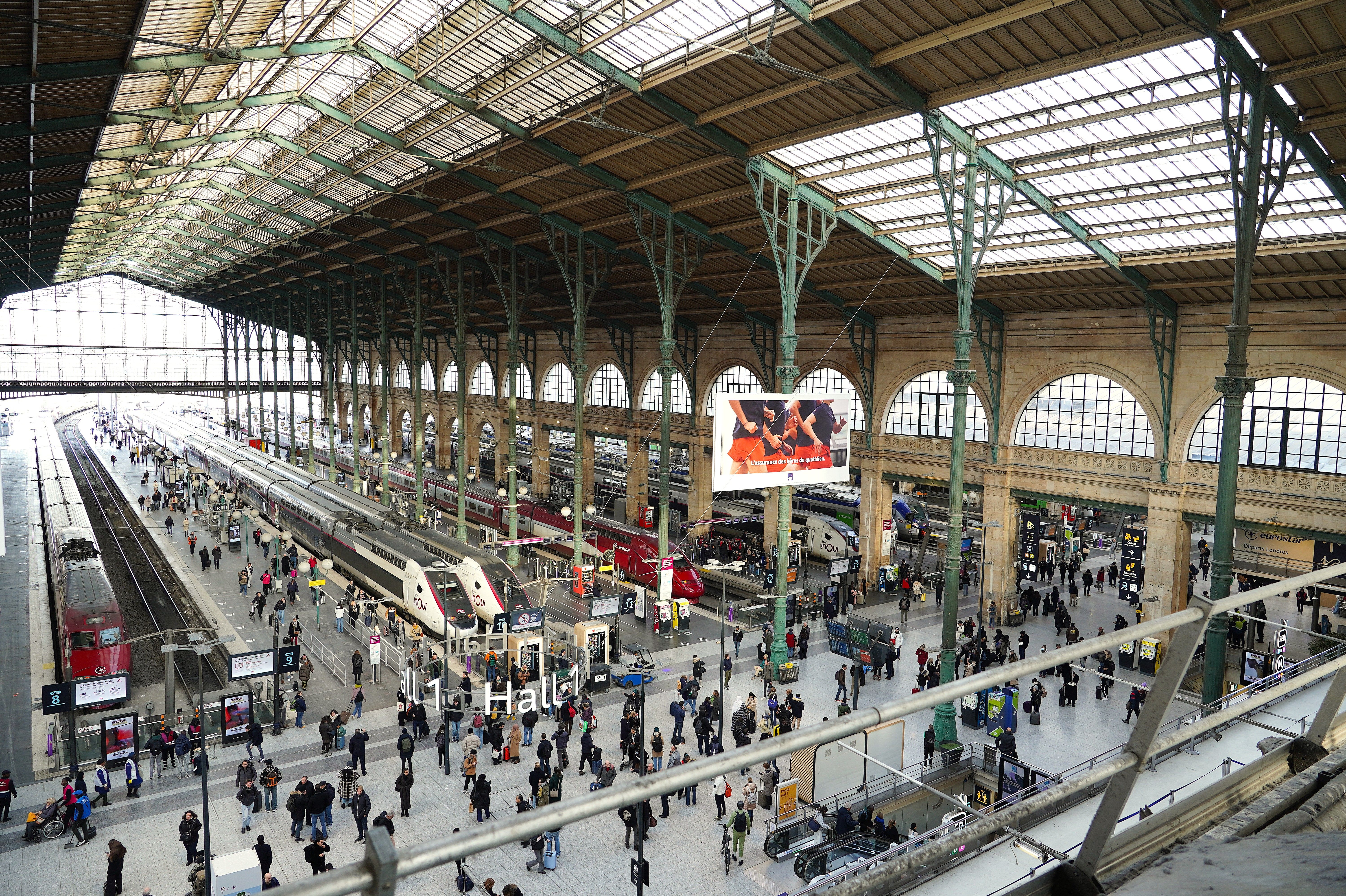 Gare du Nord, Paris, Hall 1 / Foto: Stefan Scholz, NDOZ