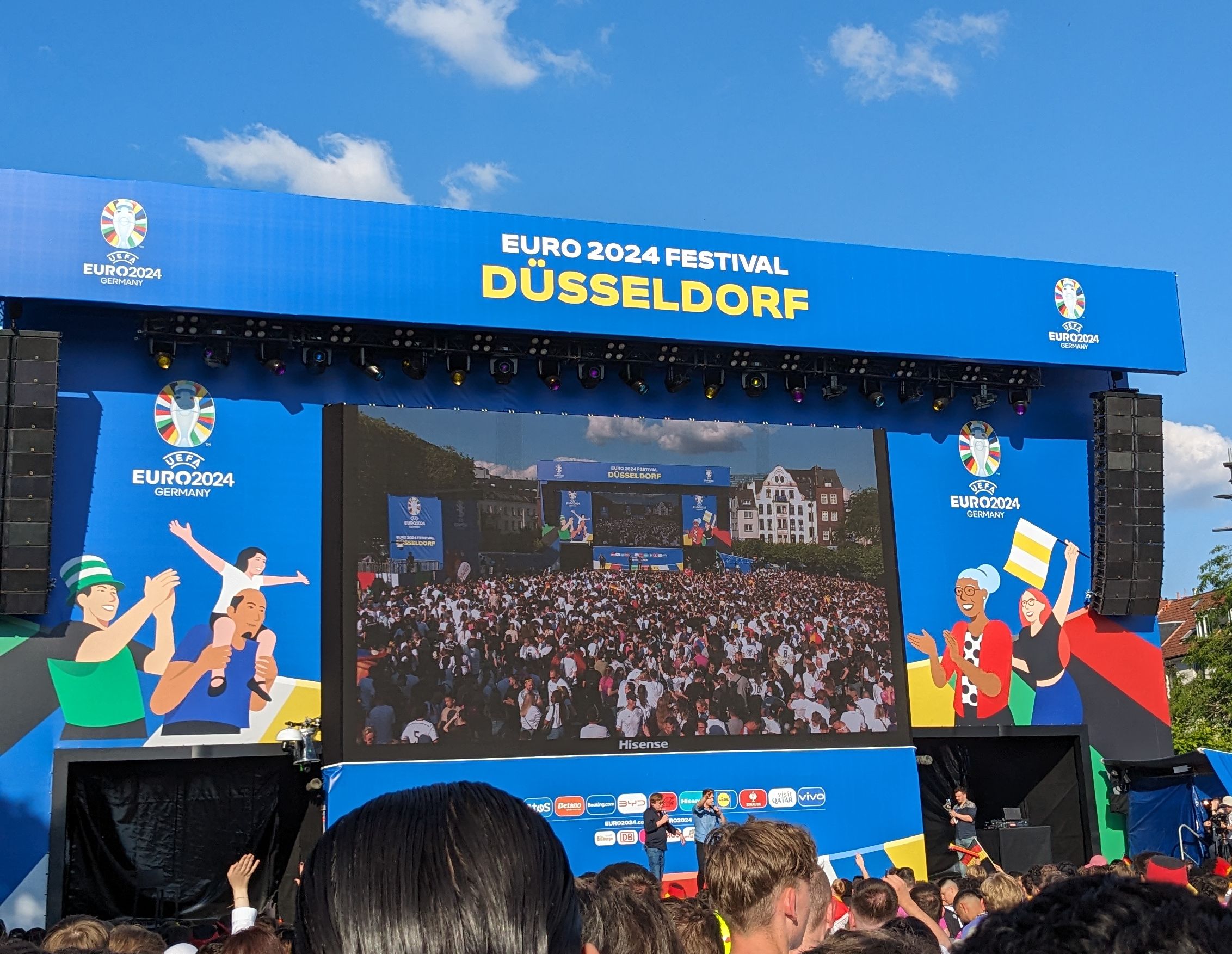 EURO 2024, Fan Zone Burgplatz, Düsseldorf / Foto: Victor Scholz, NDOZ