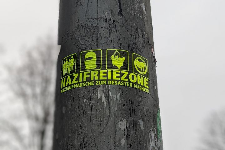 Nazi Freiezone - Pinienstraße, Düsseldorf / Foto © NDOZ